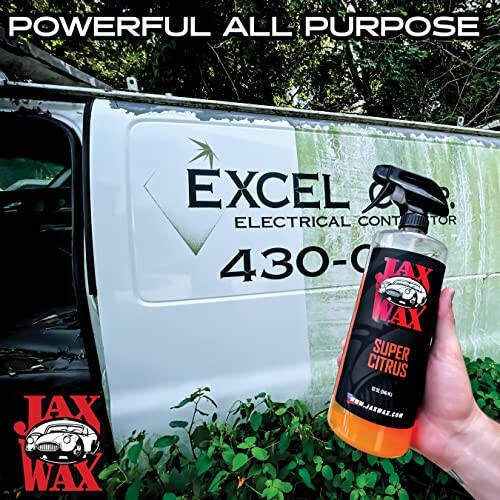 Jax Wax Super Citrus Commercial Grade Car and Boat Cleaner & Degreaser – Natural Citrus Oil Car Cleaning Spray - 32 Oz - 3