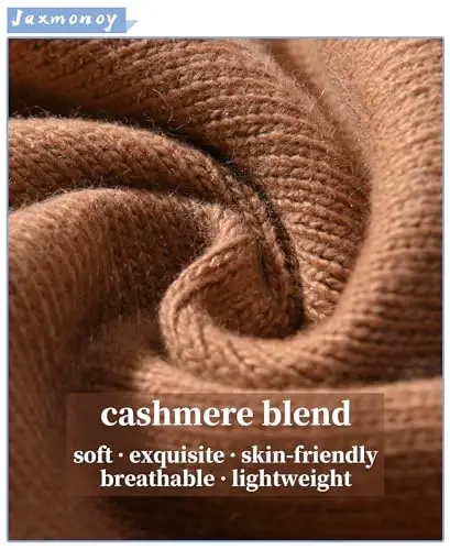 jaxmonoy Ayollar va erkaklar uchun trikotaj shapkalar Qishki shlyapalar Yumshoq issiq ikki qatlamli ayollar череп beanie qopqoqlari - JAXMONOY (1)