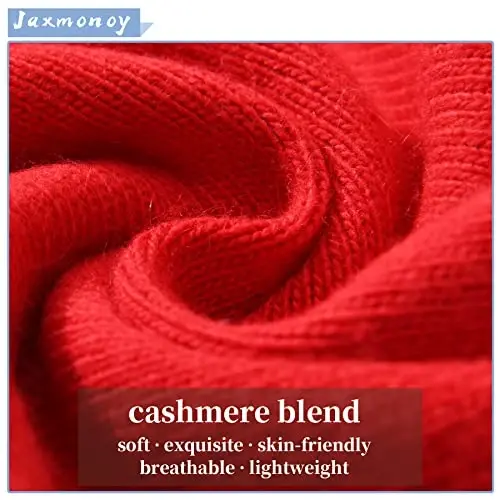 jaxmonoy Slouchy Knit Beanies Winter Hats for Women Men Soft Warm Reversible Slouch Cuffed Skull Knitted Beanie Cap - 2