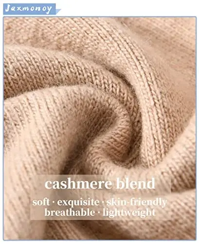 jaxmonoy Slouchy Knit Beanies Winter Hats for Women Men Soft Warm Reversible Slouch Cuffed Skull Knitted Beanie Cap - JAXMONOY (1)