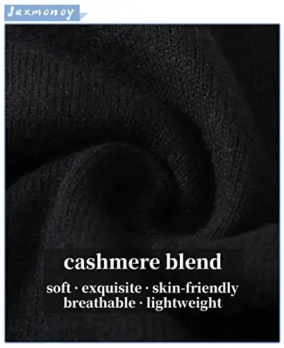 jaxmonoy Slouchy Knit Beanies Winter Hats for Women Men Soft Warm Reversible Slouch Cuffed Skull Knitted Beanie Cap - 2