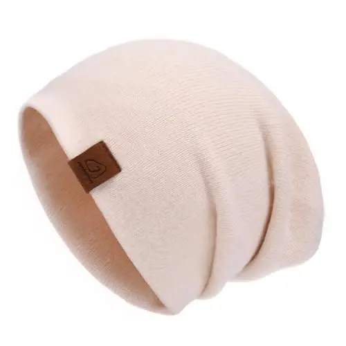 jaxmonoy Slouchy Knit Beanies Winter Hats for Women Men Soft Warm Reversible Slouch Cuffed Skull Knitted Beanie Cap 