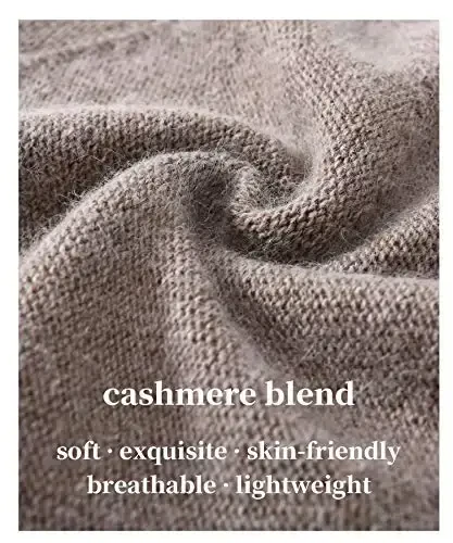 jaxmonoy CasModazoneere Slouchy Knit Beanie Hat for Women Winter Soft Warm Ladies Fleece Wool Knitted Skull Beanies Cap - Brown - 2