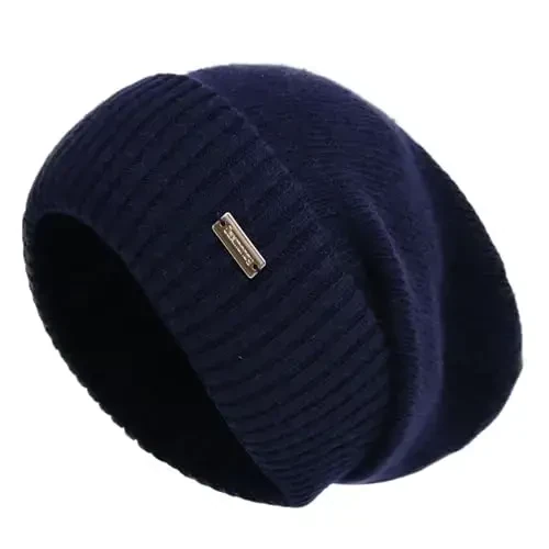 jaxmonoy Slouchy Beanies for Women Winter Lightweight Ladies Knit Hat Cuffed Soft Warm Slouch Beanie Cap - Brown - 1