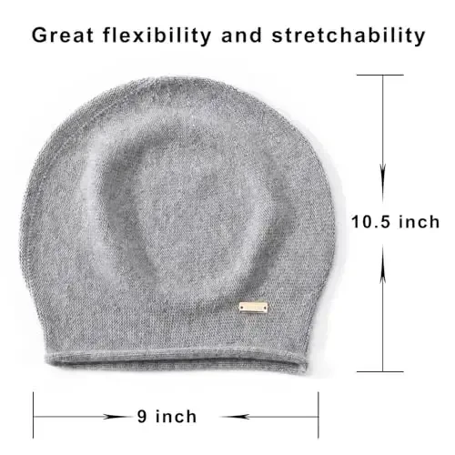 jaxmonoy Slouchy Knit Beanie Hat for Women Winter Soft Warm Ladies Laightweight Slouch Knitted Skull Beanies Cap - 6