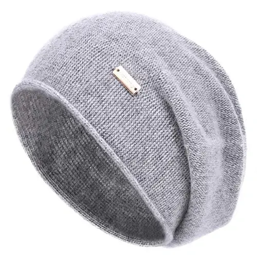 jaxmonoy Slouchy Knit Beanie Hat for Women Winter Soft Warm Ladies Laightweight Slouch Knitted Skull Beanies Cap - 1