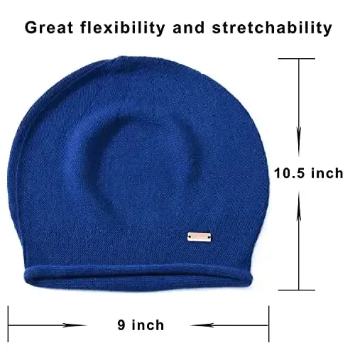 jaxmonoy Slouchy Knit Beanie Hat for Women Winter Soft Warm Ladies Laightweight Slouch Knitted Skull Beanies Cap - 4