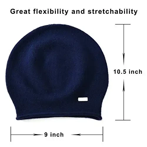 jaxmonoy Slouchy Knit Beanie Hat for Women Winter Soft Warm Ladies Laightweight Slouch Knitted Skull Beanies Cap - 4