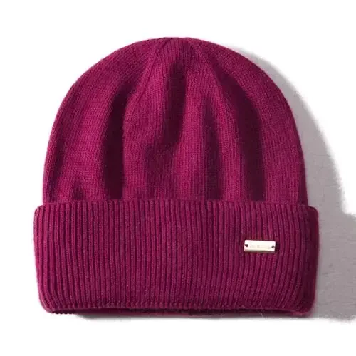 jaxmonoy Knit Beanies Ayollar va erkaklar uchun qishki shlyapalar Yumshoq issiq ikki qatlamli ayollar череп beanie qopqoqlari - 1