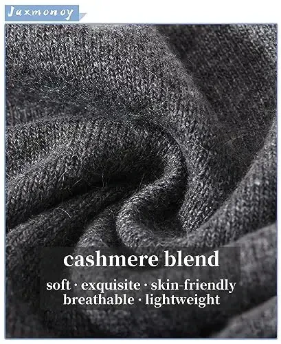 jaxmonoy Knit Beanies Winter Hats for Women and Men Soft Warm Double Layer Ladies Skull Beanie caps - 2