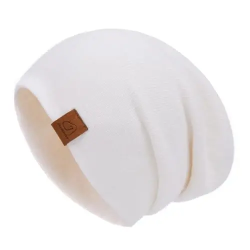 jaxmonoy Slouchy Knit Beanies Winter Hats for Women Men Soft Warm Reversible Slouch Cuffed Skull Knitted Beanie Cap - 1