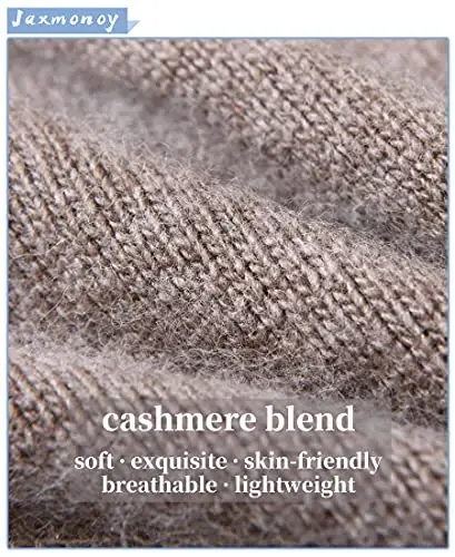 jaxmonoy Slouchy Beanies for Women Winter Lightweight Ladies Knit Hat Cuffed Soft Warm Slouch Beanie Cap - Brown - 2