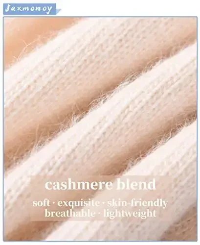 jaxmonoy Slouchy Beanies for Women Winter Lightweight Ladies Knit Hat Cuffed Soft Warm Slouch Beanie Cap - Brown - 2