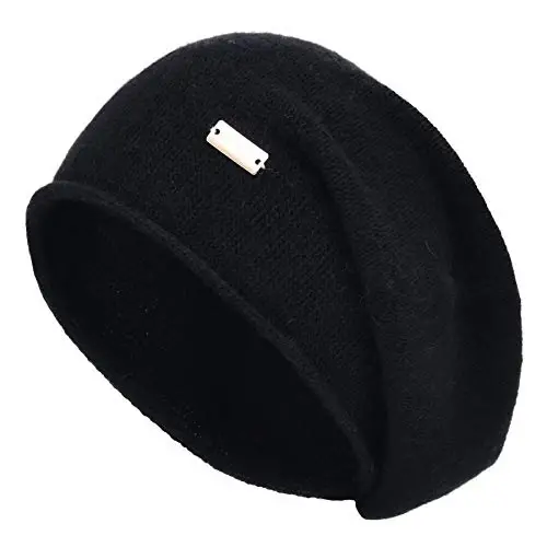 jaxmonoy Slouchy Knit Beanie Hat for Women Winter Soft Warm Ladies Laightweight Slouch Knitted Skull Beanies Cap 