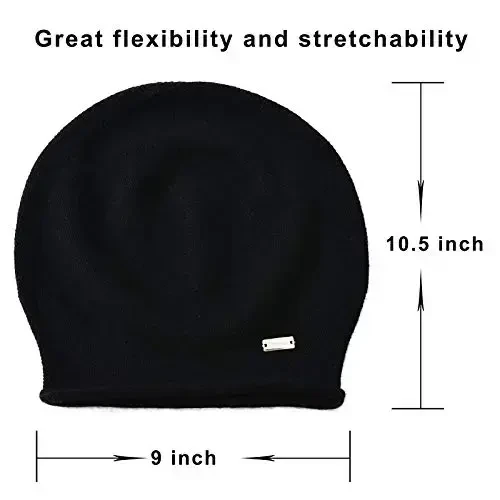 jaxmonoy Slouchy Knit Beanie Hat for Women Winter Soft Warm Ladies Laightweight Slouch Knitted Skull Beanies Cap - 5