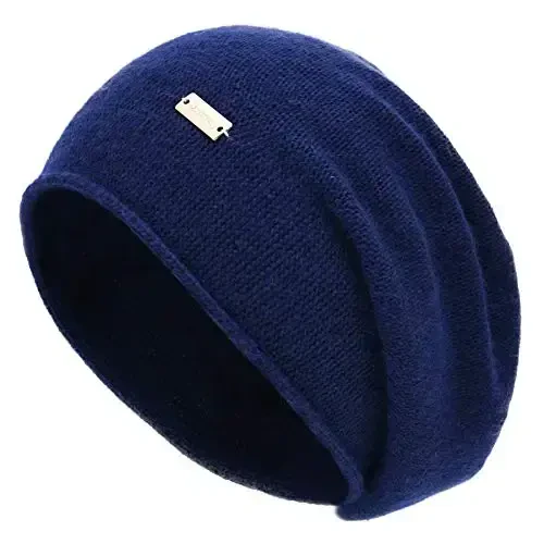 jaxmonoy Slouchy Knit Beanie Hat for Women Winter Soft Warm Ladies Laightweight Slouch Knitted Skull Beanies Cap 
