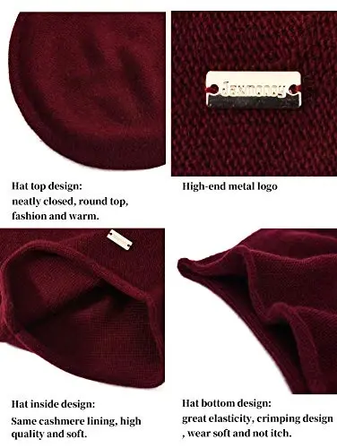 jaxmonoy Slouchy Knit Beanie Hat for Women Winter Soft Warm Ladies Laightweight Slouch Knitted Skull Beanies Cap - 3