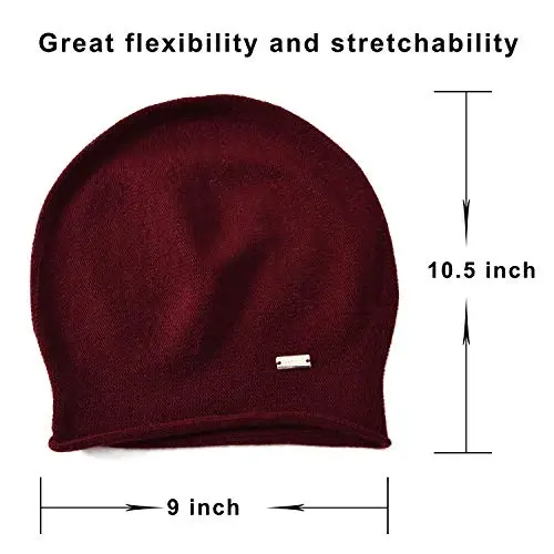jaxmonoy Slouchy Knit Beanie Hat for Women Winter Soft Warm Ladies Laightweight Slouch Knitted Skull Beanies Cap - 4