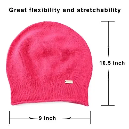jaxmonoy Slouchy Knit Beanie Hat for Women Winter Soft Warm Ladies Laightweight Slouch Knitted Skull Beanies Cap - 2