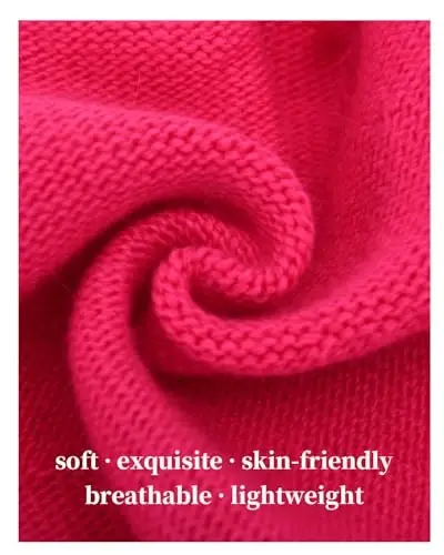 jaxmonoy Slouchy Knit Beanie Hat for Women Winter Soft Warm Ladies Laightweight Slouch Knitted Skull Beanies Cap - 4