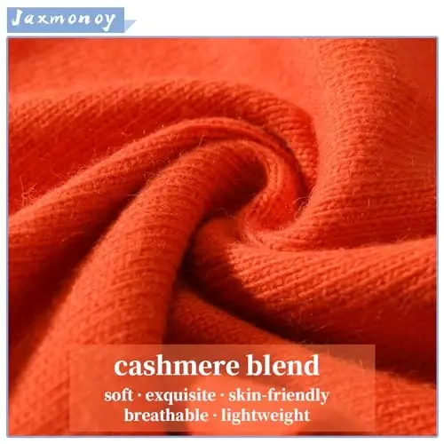 jaxmonoy Slouchy Knit Beanies Winter Hats for Women Men Soft Warm Reversible Slouch Cuffed Skull Knitted Beanie Cap - 3