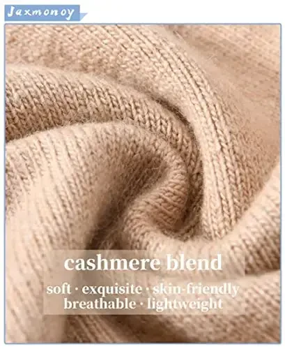 jaxmonoy Slouchy Knit Beanies Winter Hats for Women Men Soft Warm Reversible Slouch Cuffed Skull Knitted Beanie Cap - 2