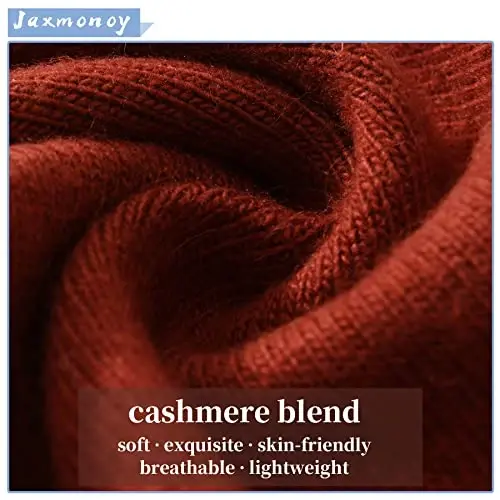 jaxmonoy Slouchy Knit Beanies Winter Hats for Women Men Soft Warm Reversible Slouch Cuffed Skull Knitted Beanie Cap - 2