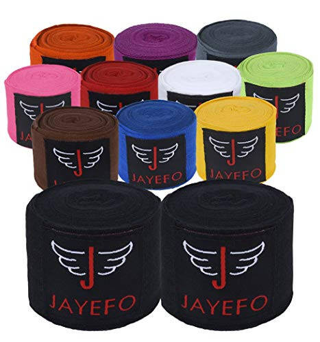 Jayefo Sports Hand Wraps 180 Inches Inner Boxing Gloves Martial Arts Wraps for Men & Women Boxing MMA Kickboxing Muay Thai - Pair - 7