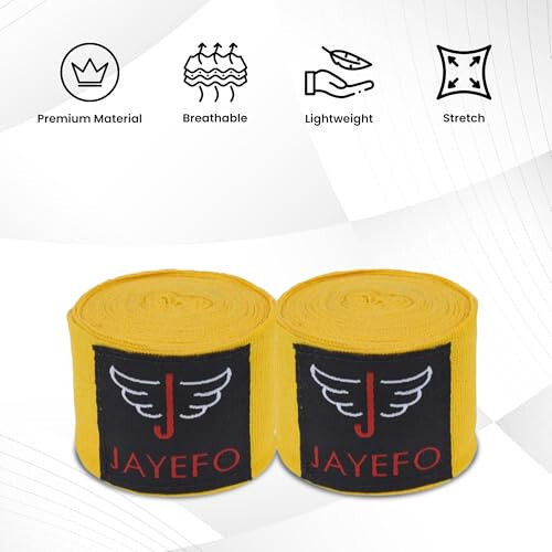 Jayefo Sports Hand Wraps 180 Inches Inner Boxing Gloves Martial Arts Wraps for Men & Women Boxing MMA Kickboxing Muay Thai - PAIR - 4