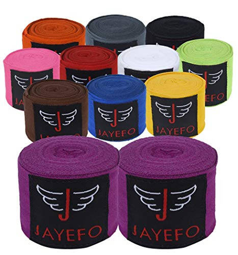 Jayefo Sports Hand Wraps 180 Inches Inner Boxing Gloves Martial Arts Wraps for Men & Women Boxing MMA Kickboxing Muay Thai - Pair - 7