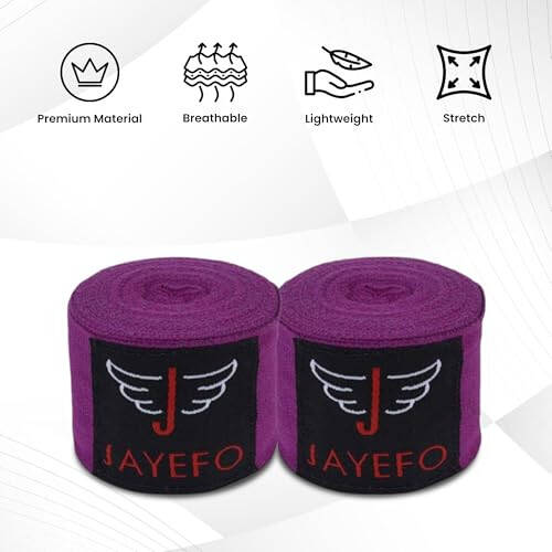 Jayefo Sports Hand Wraps 180 Inches Inner Boxing Gloves Martial Arts Wraps for Men & Women Boxing MMA Kickboxing Muay Thai - Pair - 4