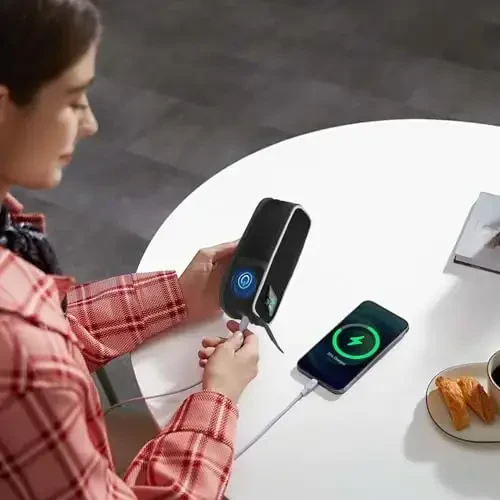 JAYOBGO Anker Prime Power Bank (27,650mAh) uchun mos keladigan g'ilof, qo'shimcha to'r cho'ntagi bilan portativ saqlash quvvati bank qopqog'i, Anker 250W uchun sayohat sumkasi, Oksford matosi (faqat g'ilof) - 5