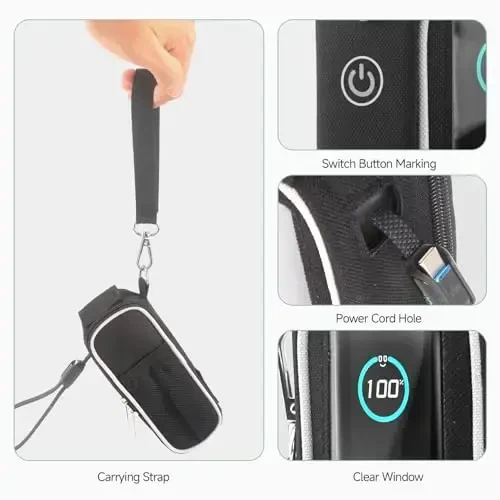 JAYOBGO Anker Zolo Power Bank 25,000mAh, 165W uchun g'ilof, chang qopqog'i bilan Anker Laptop Power Bank uchun saqlash sumkasi, to'liq himoya (faqat g'ilof) - 4