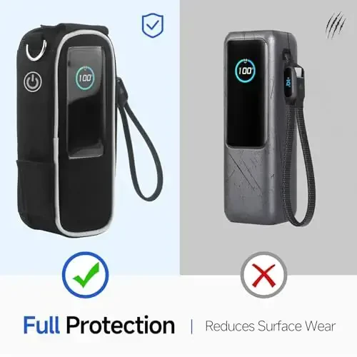 JAYOBGO Anker Zolo Power Bank 25,000mAh, 165W uchun g'ilof, chang qopqog'i bilan Anker Laptop Power Bank uchun saqlash sumkasi, to'liq himoya (faqat g'ilof) - 6