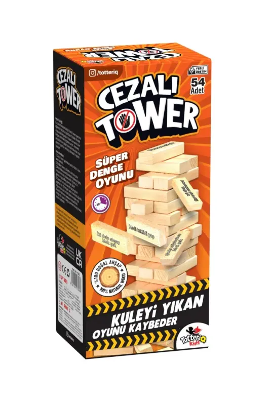 Jazoli Jenga Muvozanat O'yini Jazoli Minor Katta Katta 54 dona - TOTTERİQ