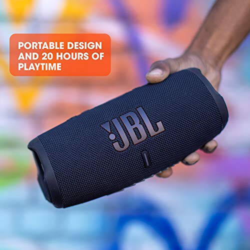 JBL CHARGE 5 - Taşınabilir Su Geçirmez (IP67) Bluetooth Hoparlör, Powerbank USB Şarj Çıkışı, 20 Saat Çalma Süresi, JBL Partyboost (Siyah) - 4