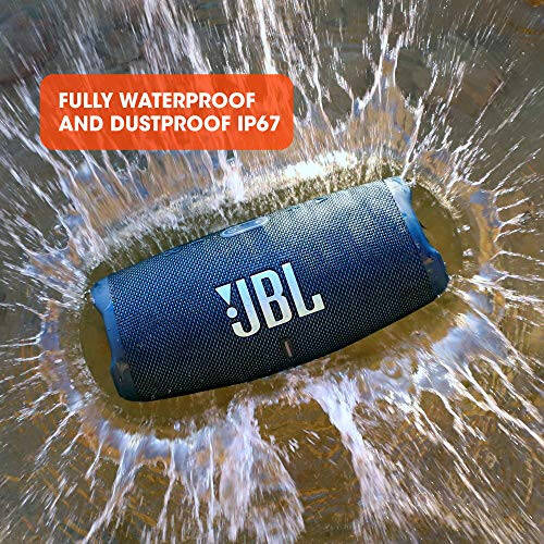 JBL CHARGE 5 - Taşınabilir Su Geçirmez (IP67) Bluetooth Hoparlör, Powerbank USB Şarj Çıkışı, 20 Saat Çalma Süresi, JBL Partyboost (Siyah) - 8