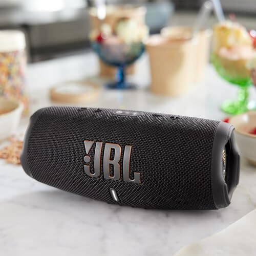 JBL CHARGE 5 - Taşınabilir Su Geçirmez (IP67) Bluetooth Hoparlör, Powerbank USB Şarj Çıkışı, 20 Saat Çalma Süresi, JBL Partyboost (Siyah) - 7