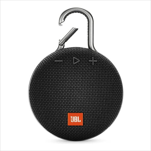 JBL Clip 3, Черный - Водонепроницаемый, прочный и портативный Bluetooth-динамик - до 10 часов воспроизведения - включает в себя шумоподавляющий громкоговоритель и беспроводную потоковую передачу - 1