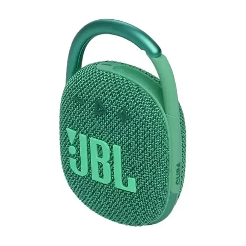 JBL Clip 4 Eco - Ultra-Portable Waterproof and Dustproof Bluetooth Speaker, big audio & punchy bass, made with 90% post-consumer recycled plastic, Integrated carabiner, Up to 10 Hours of Play (Green) - 6