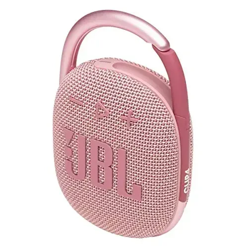 JBL Clip 4 - Portativ Mini Bluetooth dinamik, katta audio va kuchli bas, o'rnatilgan karabin, IP67 suv va chang o'tkazmaydigan, 10 soat ijro etish vaqti, uy, tashqi va sayohat uchun dinamik (Pushti) - 4