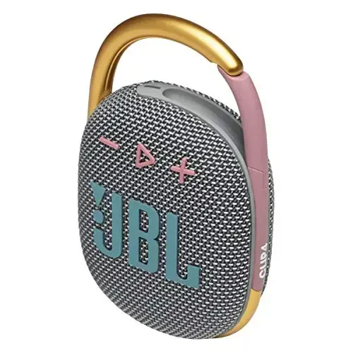 JBL Clip 4 - Portativ mini Bluetooth dinamik, katta audio va kuchli bas, o'rnatilgan karabin, IP67 suv va changga chidamli, 10 soat ijro vaqti, uy, ochiq havoda va sayohat uchun dinamik (kulrang) - 5