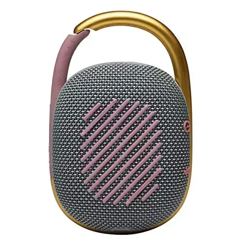 JBL Clip 4 - портативная мини-колонка Bluetooth, большой звук и энергичные басы, встроенный карабин, водо- и пыленепроницаемость IP67, 10 часов воспроизведения, колонка для дома, улицы и путешествий (серая) - 6