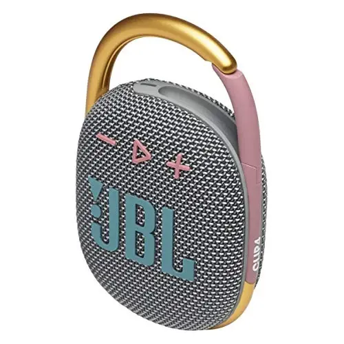 JBL Clip 4 - Taşınabilir Mini Bluetooth Hoparlör, büyük ses ve etkili bas, entegre karabina, IP67 su geçirmez ve toz geçirmez, 10 saat çalma süresi, ev, dış mekan ve seyahat için hoparlör (Gri) - 5