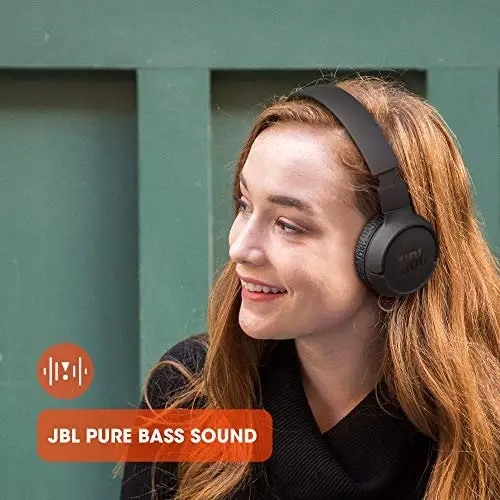JBL Tune 510BT - Bluetooth headphones with up to 40 hours battery, microphone for call, foldable and comfortable, Android and iOs compatible (Blue) - 3