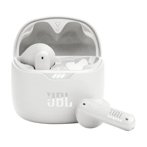 JBL Tune Flex - True Wireless Noise Cancelling Earbuds (White), Small - JBL