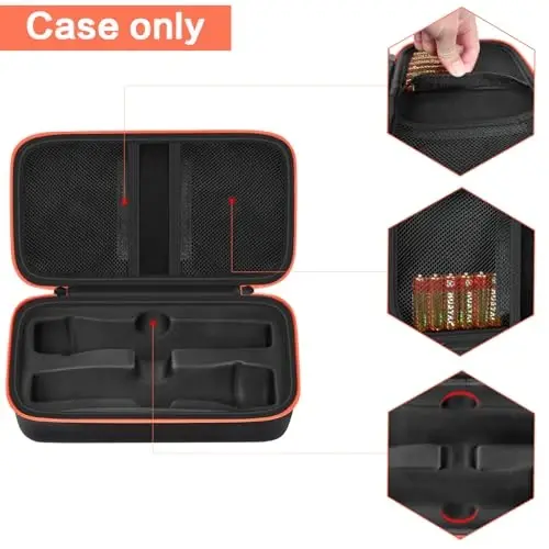 JBL Wireless Two Microphone System bilan mos keluvchi simsiz mikrofon qutisi, qoʻlda ushlab turadigan ikkita mikrofon sayohat sumkasi, qabul qiluvchilar, adapterlar, AA batareyalar uchun qoʻshiq aytish yoki karaoke - qora (faqat quti) - 4