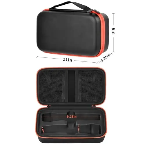 JBL Wireless Two Microphone System bilan mos keluvchi simsiz mikrofon qutisi, qoʻlda ushlab turadigan ikkita mikrofon sayohat sumkasi, qabul qiluvchilar, adapterlar, AA batareyalar uchun qoʻshiq aytish yoki karaoke - qora (faqat quti) - 5