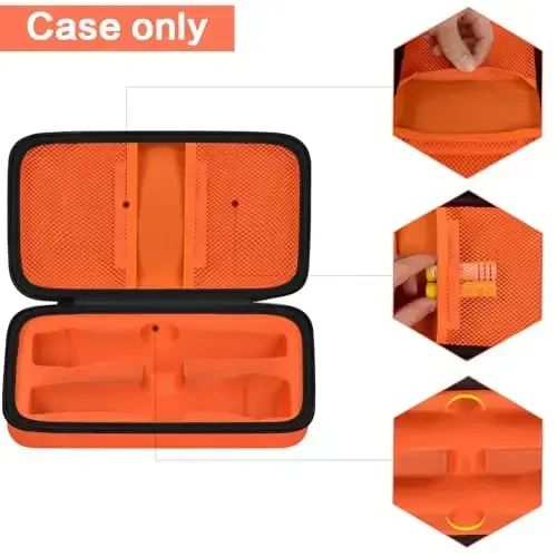 JBL Wireless Two mikrofon tizimi bilan mos keladigan simsiz mikrofon qutisi, qo'lda ishlaydigan qo'sh mikrofon sayohat sumkasi qabul qilgichlar, adapterlar, AA batareyalari uchun qo'shiq kuylash yoki karaoke uchun - 4