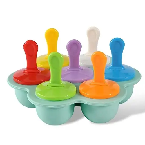 JBYAMUS Silikon Popsicle Mog'orlari, Muz Pop Mog'orlari, Uy qurilishi uchun oziq-ovqat saqlash idishi, Bolalar muzqaymoq DIY Pop Mog'orlari - BPA Free (R-Green) - JBYAMUS (1)